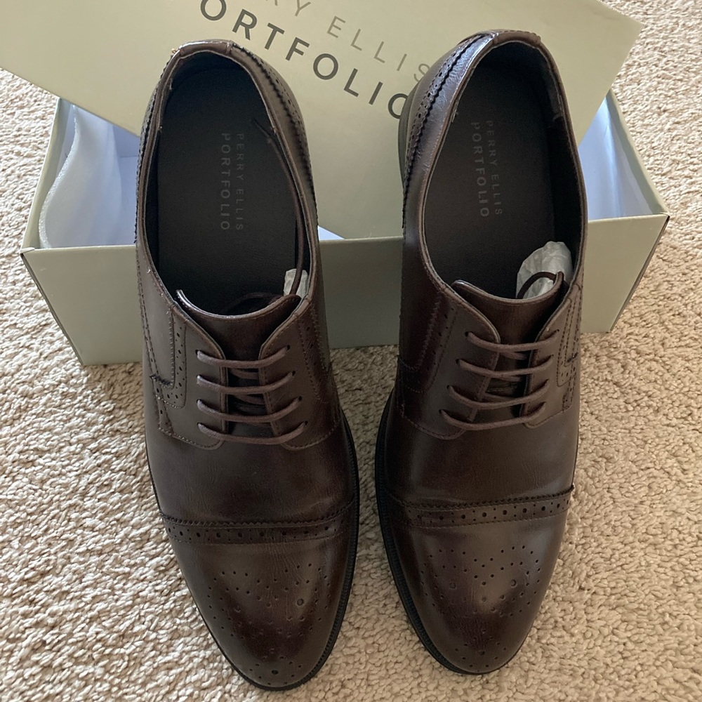 Perry Ellis Portfolio Dress Shoes sz: 12